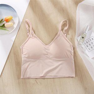 ❤️SOLD Apricot Sexy Smooth Ice Silk Tank Crop Top